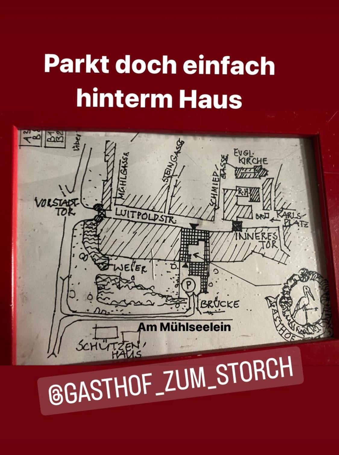 Gasthof Zum Storch Prichsenstadt Eksteriør billede